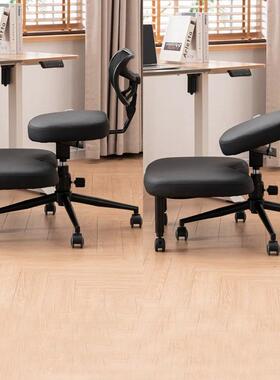 盘腿椅可椅调跪带轮子正姿椅升降打VOI坐瑜伽坐没椅坐相椅休节闲