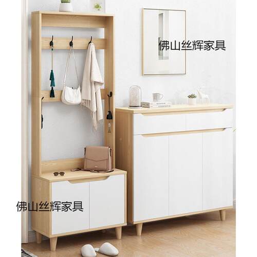 鞋柜纳大门容量门口鞋柜省空收隔断多层534玄关柜厅储物间柜一体