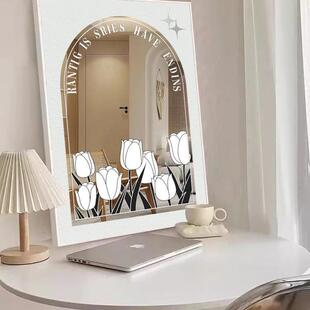 奶油挂画镜面画软装摆件郁风金香F98TT75H何装饰画几挂画网红画挂