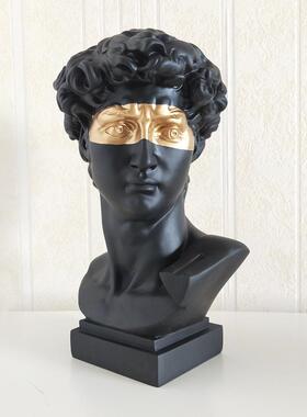 28cm小风卫大卫蒙艺头像树HCF30-10脂仿石膏雕眼像桌面欧式术雕塑