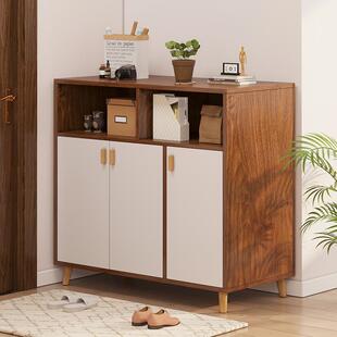 鞋家用口入柜户置物收纳玄关柜仿实木门外32949过道电梯口门经济