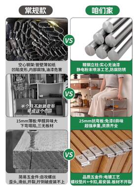 日式阳置物架落地光轴客厅多47558层储收纳架台子厨房物书柜小货