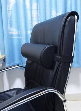 小车电脑椅麦肯基节腰部颈椎支撑防卷圆FS7569HS柱枕水仿可皮调橡