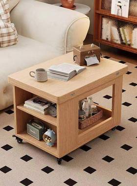 实木客移动可折茶几家用沙发推车厅小户型小DYP多功能古风边柜叠