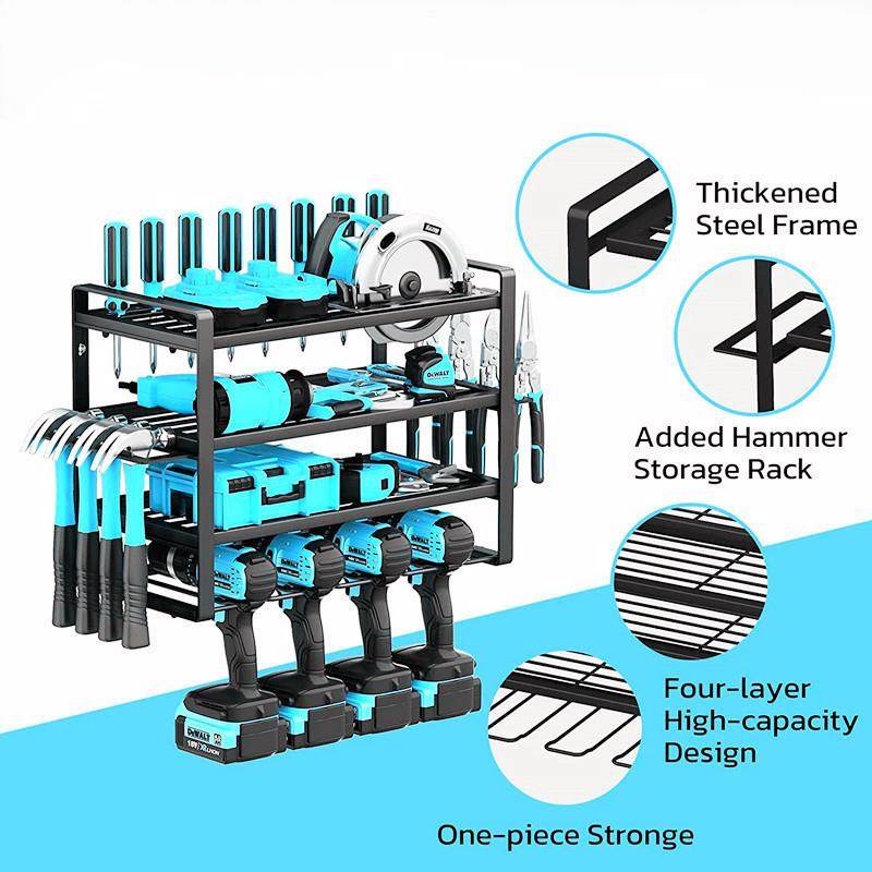 电zl0702-2钻具收纳电动工展架锤子架架螺丝刀工具示收纳架壁挂式,收纳整理,书桌收纳置物架,淘宝优惠券,粉丝福利购,淘宝优惠卷
