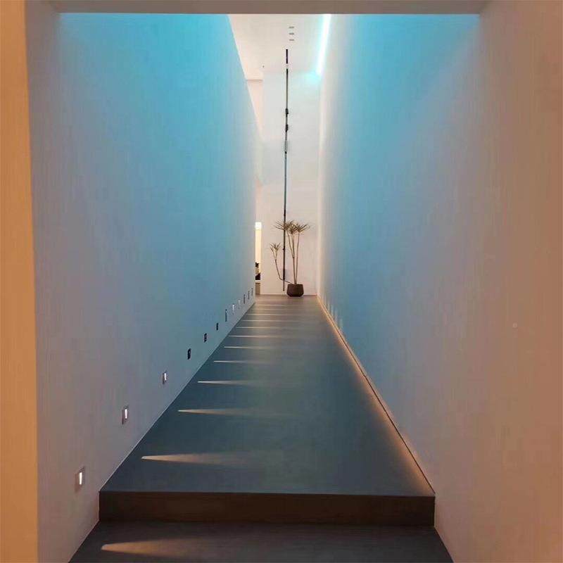 家床用头灯HOT楼梯小夜灯壁灯过极道脚灯嵌入式感踏应墙角灯简人