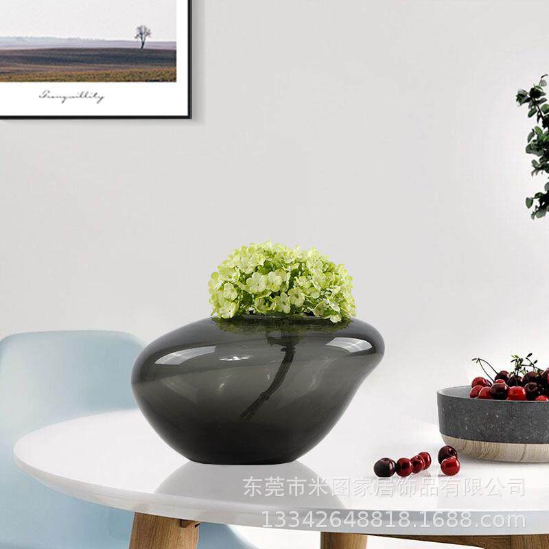 现代简约欧式轻X33奢精装摆居类玻璃瓶件样板房售家楼处书软装饰