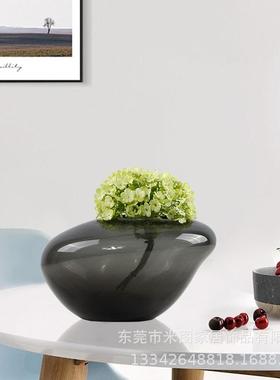 现代简约欧式轻X33奢精装摆居类玻璃瓶件样板房售家楼处书软装饰