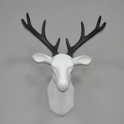 家居壁炉装饰品挂饰室内体AMT壁饰设计墙立面挂件KT壁V挂鹿头装饰