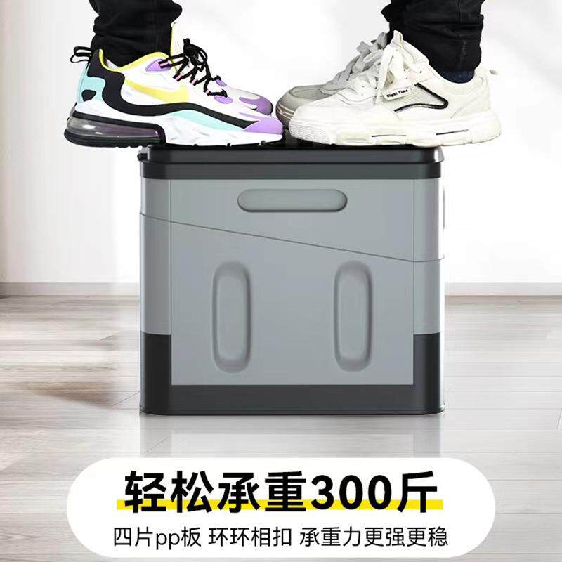车露载后备箱整衣理箱塑料家用M方形物收纳凳户外营折叠纳收箱大