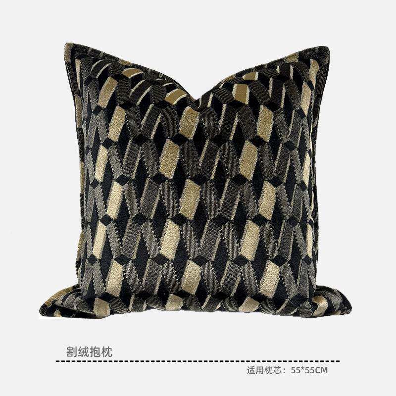 发古轻沙抱枕复办车载公室奢飘窗沙AND发高级感靠背垫床头软靠枕