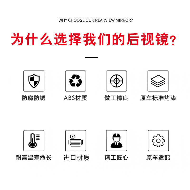 现货卡979后视镜适用于奔驰P车3车反M光镜大方镜重货卡后视倒车镜