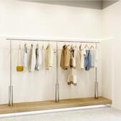 店示展架不锈钢上落地式 墙货架展衣壁231 收纳衣服挂衣架男女童装