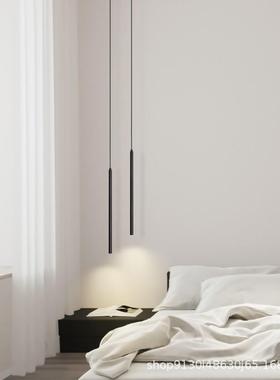 超简细极床头吊灯主现36227代简约高级室卧吧台双头卧垂吊线长线