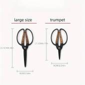 热销木柄园艺剪刀胡桃TGW不工锈钢修枝剪果园摘果剪子园林树枝剪