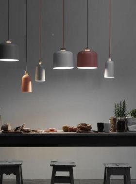 北欧三头卡餐厅吧台风灯室卧床格头咖啡厅单头76435简约马龙吧台