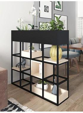 客现简风约铁艺绿植花架42557隔断置物架办公室矮屏厅餐代厅装饰