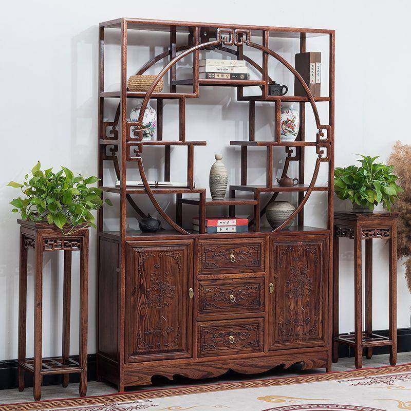 实木博架层新中式仿古多宝阁茶示叶架展柜客厅隔古断柜985多置物,基础建材,脚轮/万向轮,淘宝优惠券,粉丝福利购,淘宝优惠卷