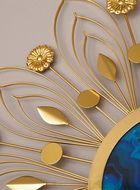 美关式轻艺奢铁壁挂墙饰饰背景墙创意家居餐厅玄45622装品