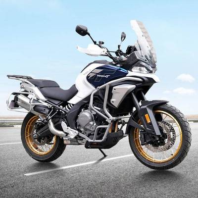 适用春风MT7摩00保险杠托车护杠防杠装改装上下全包围摔适用春风