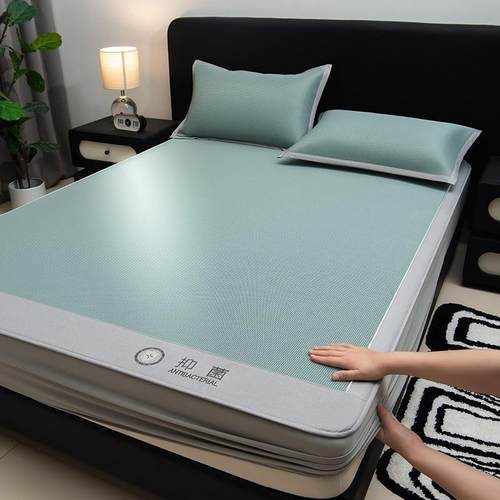 0丝凉席季可水洗机洗抗抑冰菌席子2ydsym25新款夏天草竹席床笠款