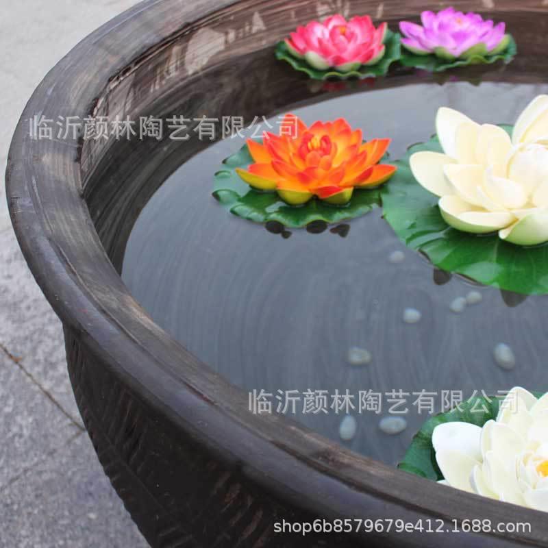现货缸一米缸超大缸庭院水大缸超大盆陶大缸土缸莲花缸养鱼TRZ大