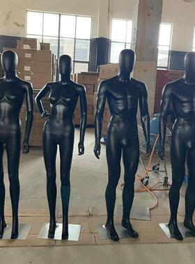 厂直销全无品牌/男女模特黑色塑料特假人模橱窗展示身架模型仿真