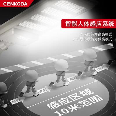 家工程款厂太能一阳体LE化D路灯头户外防水PCSL-LD人体感应灯