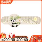 现代主轻奢卧装 饰画FM839977头高级感熊猫创室意壁灯卧房间墙上挂