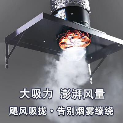 出抽租房油烟22283气机大吸力排气扇换强扇厨房拢烟式简易排烟机