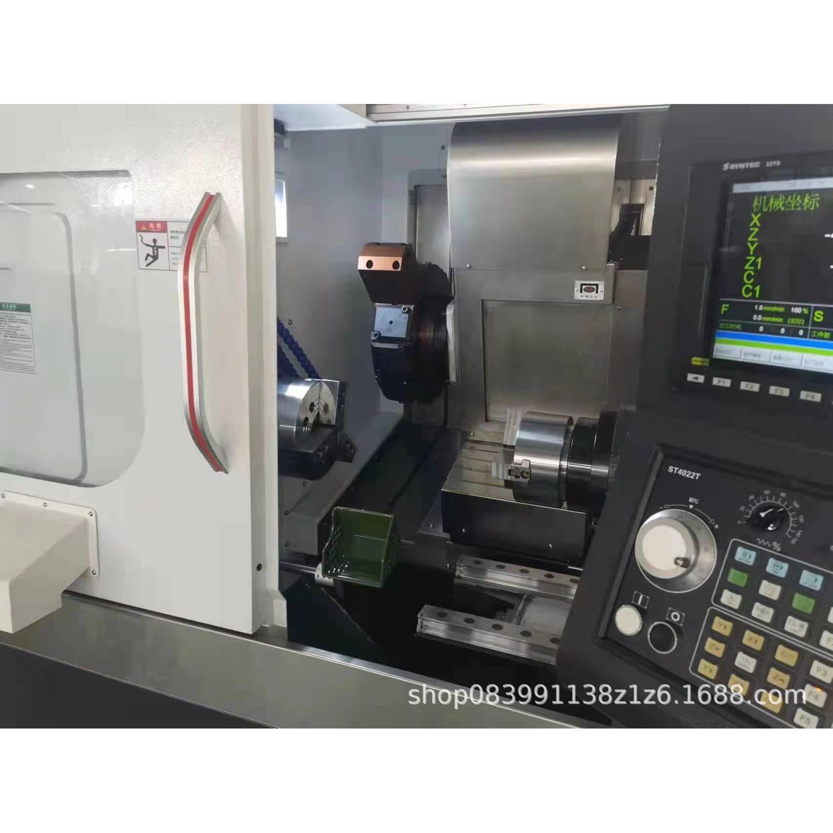 五轴c数控车床TCK50-2A五轴联动机床精密加工双主轴车铣复合