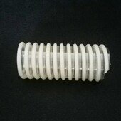 0.6吸尘管通风管白色塑筋聚氨酯pu耐磨吸沙管波纹管螺纹软管