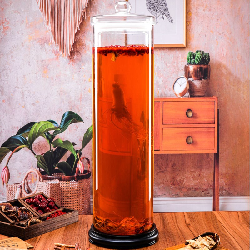 泡酒瓶加厚密封泡酒罐高档展示陈列玻璃泡酒容器人参泡酒专用酒瓶