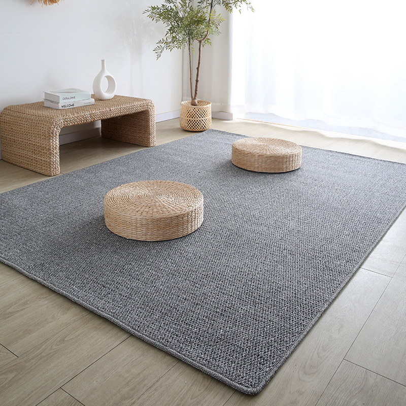 日式仿剑麻地毯卧室客厅榻榻米地垫飘窗垫民宿凉席毯茶桌垫子定制