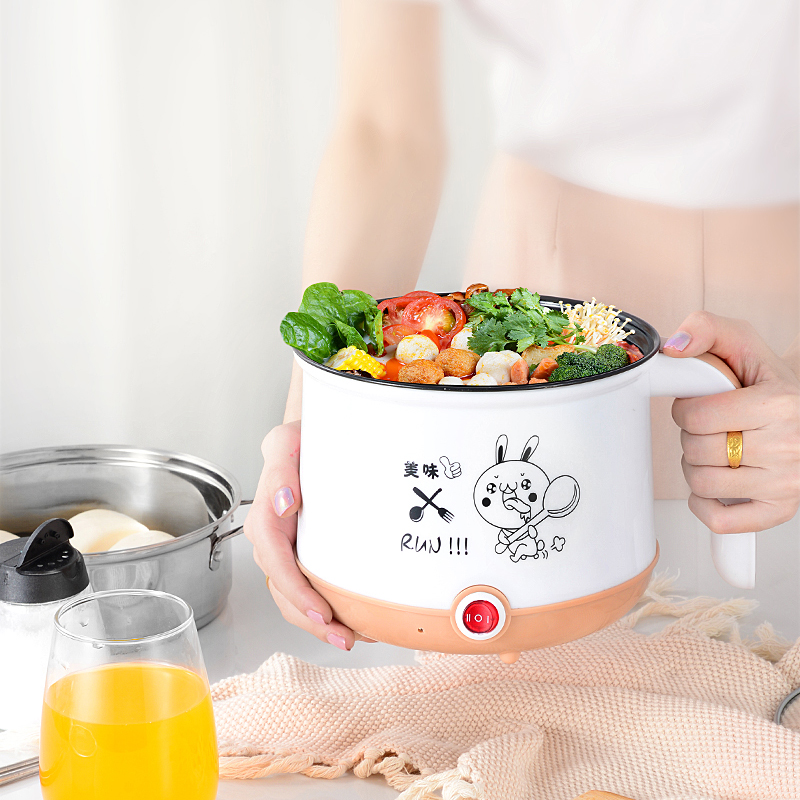 蒸蛋器多功能电煮锅宿舍1人2炒锅小功率不粘锅煮面神器单人电热锅