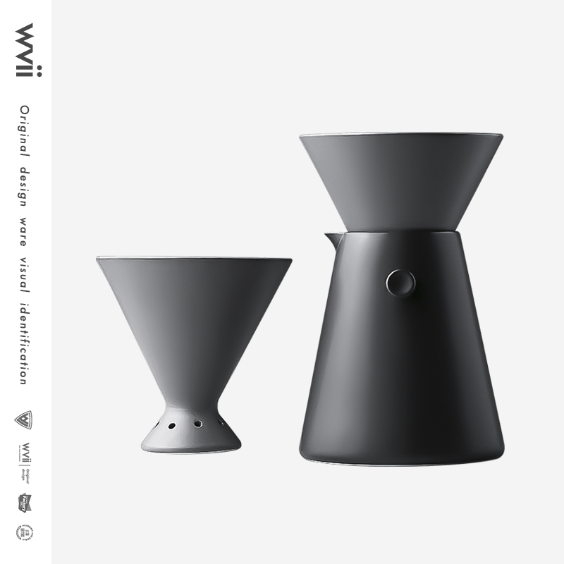 滴漏式咖啡过滤杯长嘴细口壶分享壶手冲咖啡壶套装家用煮咖啡器具