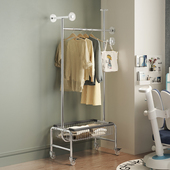 衣架卧室落地晾挂衣架移动轻奢高级房间衣帽架隔夜衣服置物架