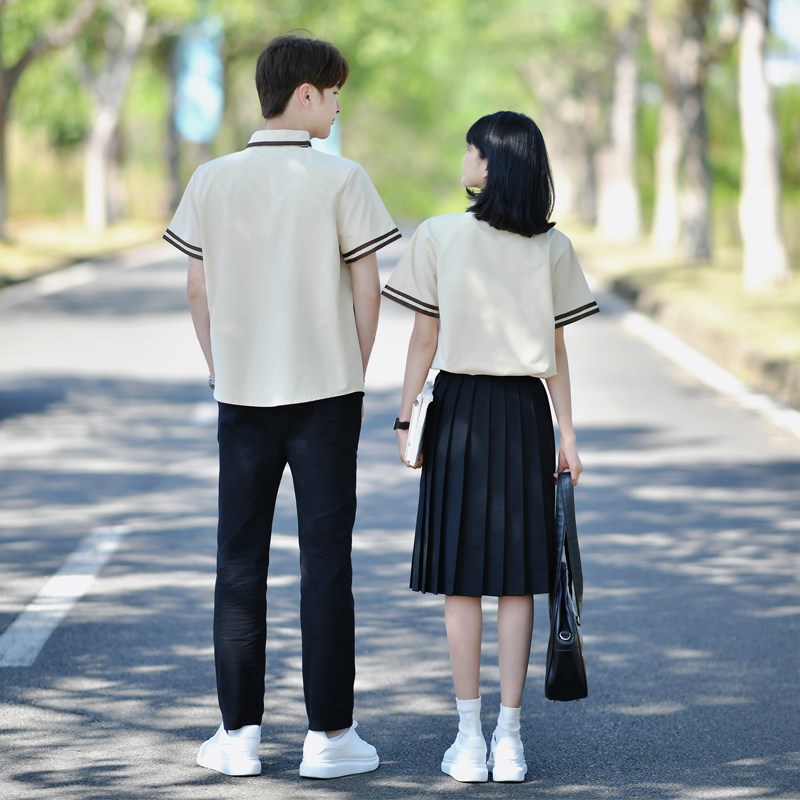 中学生合唱演出服高中毕业成人礼服诗歌朗诵比赛班服jk制服两件套