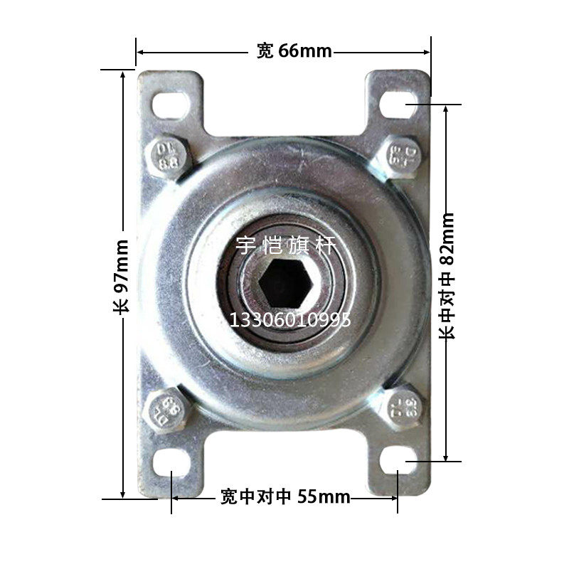 户外旗杆手摇升降器绕绳器手摇杆内置手摇绕线器旗杆配件手搅盘