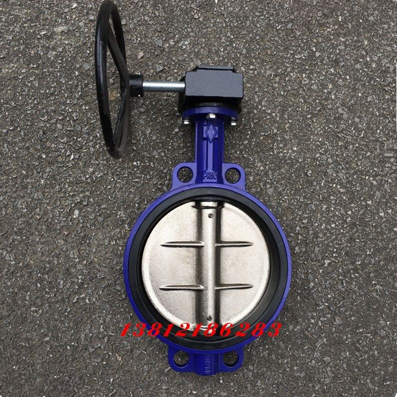 D371X-10/16手动涡轮对夹式蝶阀DN40 50 350 400 450 500 600 700