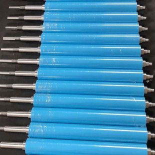 不锈钢无动力滚筒流水线包胶滚轴输送机传送带配件全套主从动托辊