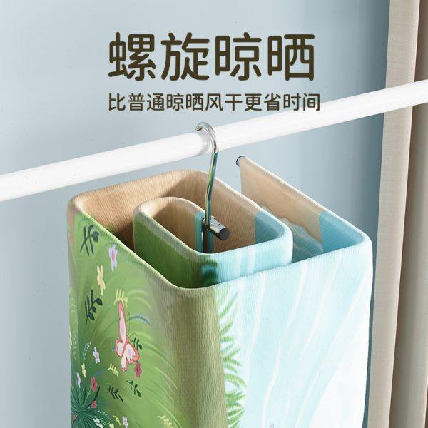 全不锈钢晒被子神器螺旋式晒床单晾衣架凉被单多功能创意旋转衣架,收纳整理,金属衣架,淘宝优惠券,粉丝福利购,淘宝优惠卷