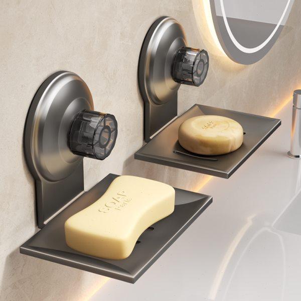 吸盘肥皂置物架浴室卫生间免打孔壁挂式沥水洗漱台墙面香皂盒皂碟,家庭/个人清洁工具,皂盒,淘宝优惠券,粉丝福利购,淘宝优惠卷