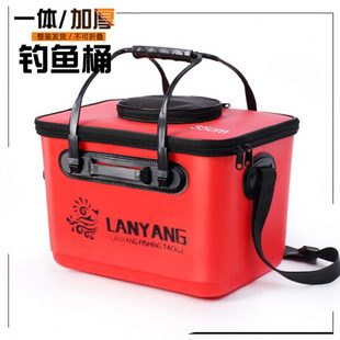 活鱼桶一体成型带天窗增氧EVA加厚钓鱼桶硬壳矶钓箱饵料窝料箱