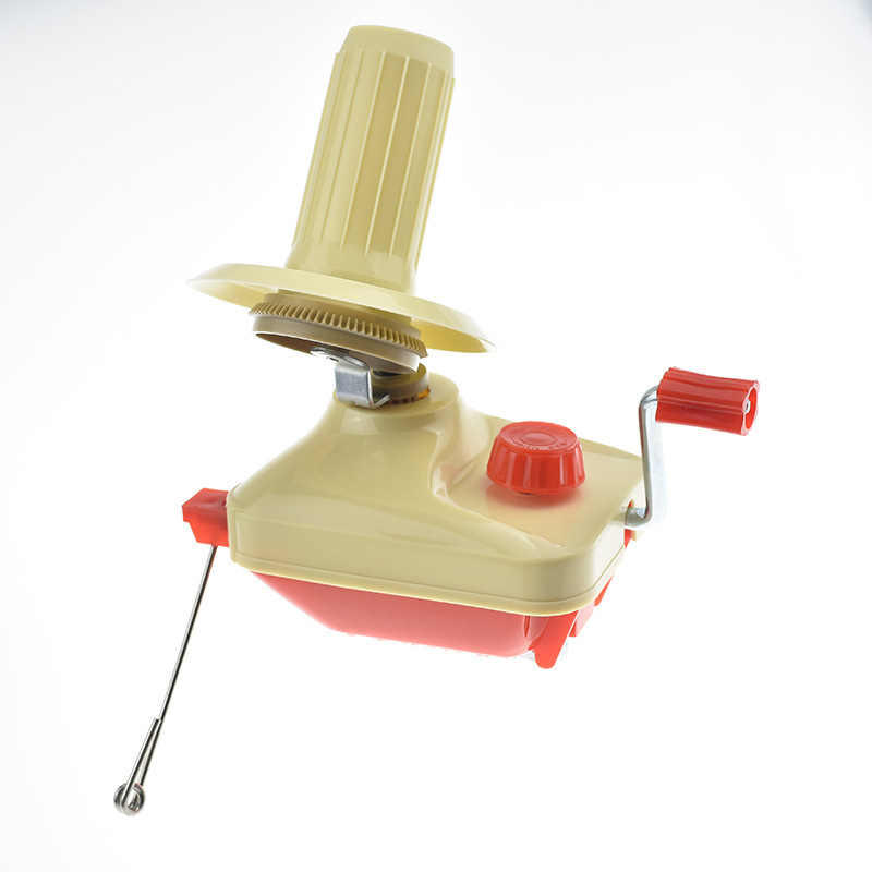 家用手动毛线绕线机器缠线器配套编织工具红底蓝底半自动手摇绕线