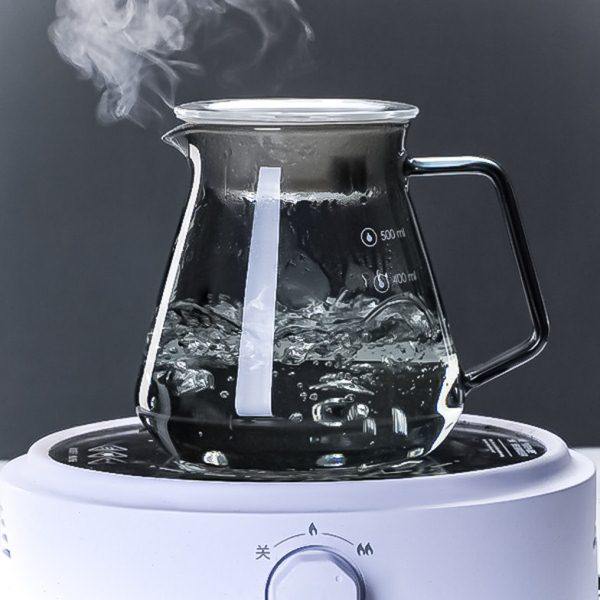 mrwater手冲咖啡分享壶带盖耐热玻璃壶带刻度可微波炉加热咖啡壶,餐饮具,咖啡壶,淘宝优惠券,粉丝福利购,淘宝优惠卷