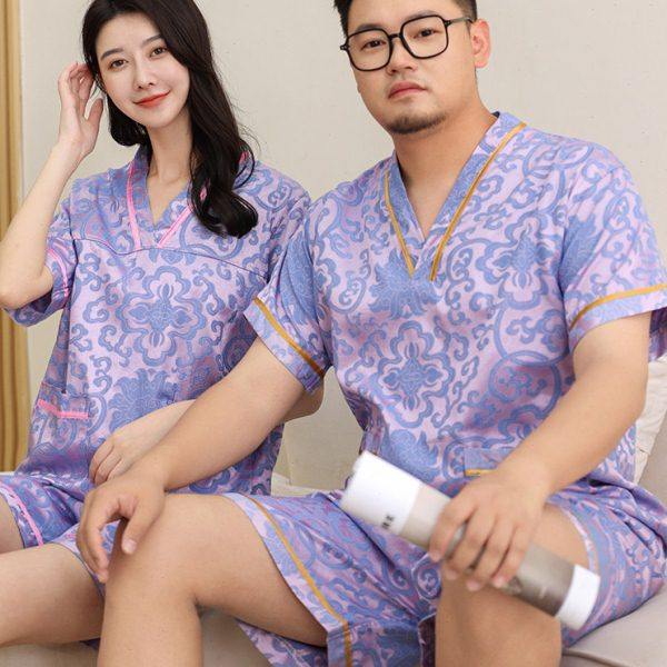 汗蒸服女大码提棉质花300斤男款足疗洗浴按摩桑拿服浴衣家居睡衣,居家布艺,汗蒸服,淘宝优惠券,粉丝福利购,淘宝优惠卷