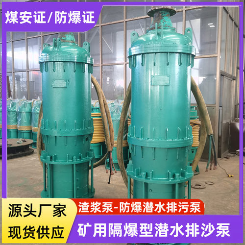 防爆潜污泵1140V660V  BQS隔爆型潜水排沙矿用BQS300-185/3-250KW
