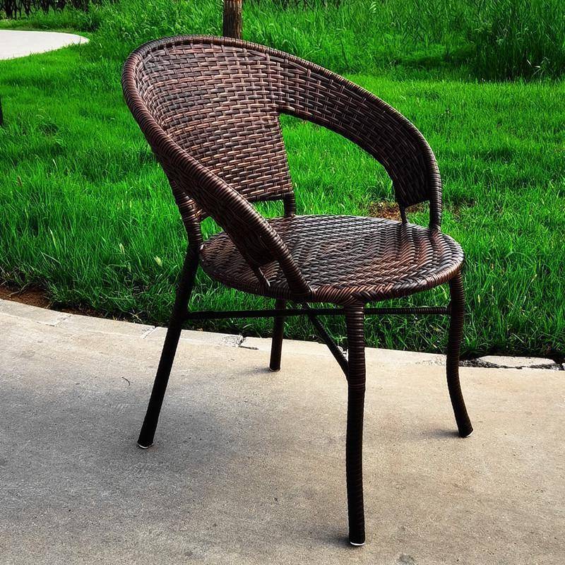 靠阳背椅椅单人藤椅家用户滕编扶手子外餐默认PGC8椅台休闲座椅老