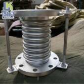 法兰连接锈钢波纹膨胀节金属补偿不锈钢拉杆补不器向煤粉三波纹偿